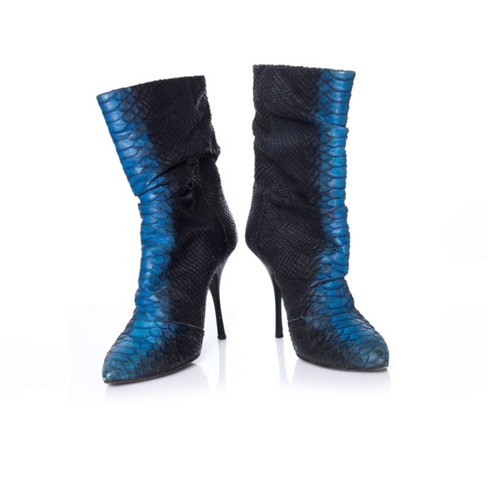 Giuseppe Zanotti Python Leather Half Boots - image 6